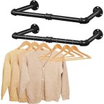 Wyctin - hofuton paire portant à vêtement industriel, porte manteaux amovible 80cm, tringle à vêtement, ... Wyctin - hofuton paire portant à vêtement industriel, porte manteaux amovible 80cm, tringle à vêtement, ...