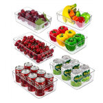 Hofuton rangement frigo lot de 6, boite rangement avec poignes, organiseur frigo empilable pour la cuisine, ...