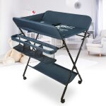 Hofuton table  langer portable pliable bleu marine
