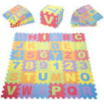 Tapis de jeu doux pour bb dalles puzzle en mousse enfants 26 lettres 10 chiffres