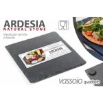 Argonauta - x24 plateau plat en ardoise 15 x 15 cm pour la maison, les pubs ou les restaurants