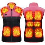 Xidjuikm - gilet chauffant homme femme veste chauffante �lectrique usb v�tement de chauffage avec 11 ...
