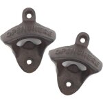 Xidjuikm - support mural d�capsuleur, lot de 2 en fonte style vintage bouteille de bi�re opener par