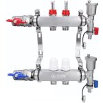 Xiiw - 2 circuits de chauffage, distributeur de circuit de chauffage avec vannes  boisseau sphrique ...