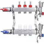Xiiw - 3 circuits de chauffage - rpartiteur de circuit de chauffage avec robinets  boisseau sphrique ...
