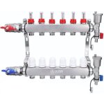 Xiiw - 6 circuits de chauffage, distributeur de circuit de chauffage avec vannes  boisseau sphrique ...