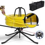 Xiiw - enrouleur de tuyau de chauffage au sol max. 300 kg 600 m enrouleur pour tuyau 16 - 32 mm pex pert ...