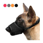 Xl, noir, muselire pour chiens muselire souple rglable pour chiens nylon, museliere anti aboiement ...