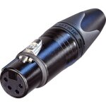 Neutrik - xlr femelle, droit nc4fxx - b nombre de p�les: 4 noir 1 pc(s)