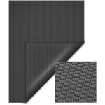 Bche  bulles solaire rectangulaire pour piscine, 5 x 8 m, 140 , en pe, couleur noire, couverture piscine, ...