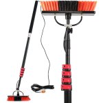 Brosse de lavage ? 295 x 72 x 6100 mm ? avec manche télescopique de 6 m kit d'amenée d'eau et tuyau de ... Brosse de lavage ? 295 x 72 x 6100 mm ? avec manche télescopique de 6 m kit d'amenée d'eau et tuyau de ...