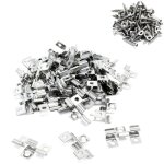 Xpotool - lot de 50 clips en acier fin ? 40 x 24 x 6 mm ? hauteur serrage 6 mm ? et lot de 60 vis hexagonales ...