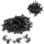 Xpotool - lot de 50 clips noirs acier fin ? 40 x 24 x 7 mm ? hauteur serrage 7 mm ? et lot de 60 vis ...