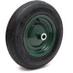 Wiltec - pneu de brouette 3. 50 - 8 ? roue et pneumatique ? jusqu' 120 kg ? avec jante et chambre  ...