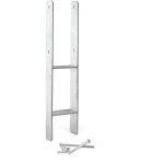 Support de poteau  sceller ? largeur 101 mm / 111 mm, profondeur 60, hauteur 600 mm ? ancrage en h en ...