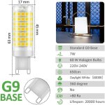 Xvx - ampoule led g9 7w, 430lm, blanc froid 6000k, 220 - 240v, non - dimmable, conomie d'nergie, pour ...