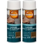 Xyladecor - lasure a�rosol multi - supports - lot de 2 - tous types de bois ext�rieur - mat ch�ne fonc� ...