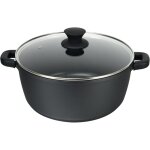 Xyl�n cocotte haute supr�me en fonte d'aluminium noir 24cm