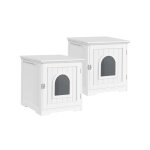 Lot de 2 maisons de toilette pour chat, niche de chat / chien, 1 porte - serviette  cauche ou droit, ...
