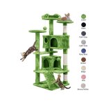 Yaheetech - arbre  chat avec 2 niches 3 plateformes 2 boules en sisal arbre  grimper multi - niveaux ...