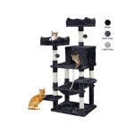 Yaheetech - arbre à chat géant grattoir griffoir tour activités hauteur 150 cm base plus large 60x49 ... Yaheetech - arbre à chat géant grattoir griffoir tour activités hauteur 150 cm base plus large 60x49 ...