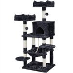 Yaheetech - arbre à chat géant grattoir griffoir tour activités hauteur 150 cm base plus large / niche ... Yaheetech - arbre à chat géant grattoir griffoir tour activités hauteur 150 cm base plus large / niche ...