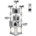 Yaheetech - arbre à chat géant multiniveau tour de chat avec 3 perchoirs design 2 paniers 3 niches tour ... Yaheetech - arbre à chat géant multiniveau tour de chat avec 3 perchoirs design 2 paniers 3 niches tour ...