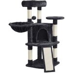 Yaheetech - arbre � chat en sisal griffoir grattoir tour de jeux avec centre d'activit�s hauteur 106 ...