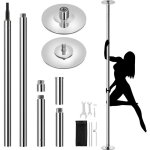 Yaheetech - barre de pôle dance professionnelle 45 mm hauteur réglable 225 cm à 274, 5 cm statique et ... Yaheetech - barre de pôle dance professionnelle 45 mm hauteur réglable 225 cm à 274, 5 cm statique et ...