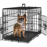 Yaheetech - cage pour chien pliable caisse de transport pour chien en m�tal niche pour chien exterieur ...