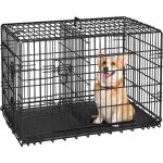 Yaheetech cage pour chien pliable caisse de transport pour chien en m�tal niche pour chien exterieur ...