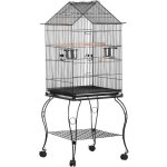 Cage pour les oiseaux 59 x 59 x 145 cm cage sur roulettes canaries perruches canaris calopsitte inséparable ... Cage pour les oiseaux 59 x 59 x 145 cm cage sur roulettes canaries perruches canaris calopsitte inséparable ...