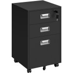 Yaheetech - caisson de bureau mobile caisson de rangement avec 3 tiroirs armoire de bureau pour dossiers ... Yaheetech - caisson de bureau mobile caisson de rangement avec 3 tiroirs armoire de bureau pour dossiers ...