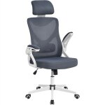 Yaheetech - chaise de bureau ergonomique fauteuil de bureau rglable avec accoudoirs rglables dossier ...