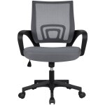 Yaheetech - chaise de bureau ergonomique � hauteur r�glable fauteuil de bureau inclinable si�ge et base ...