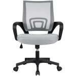 Yaheetech - chaise de bureau ergonomique � hauteur r�glable fauteuil de bureau inclinable si�ge et base ...