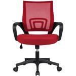 Yaheetech ? chaise de bureau ergonomique en maille ? dossier mi - haut respirant ? assise �largie 52, ...