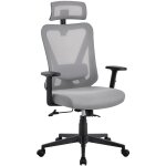Yaheetech - chaise bureau ergonomique respirante fauteuil de bureau en maille support lombaire et si�ge ...