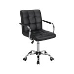 Yaheetech chaise de bureau fauteuil ordinateur chambre  roulettes sige simili cuir pivotant rglable ...