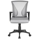 Yaheetech chaise bureau avec sige dossier en maille respirante hauteur rglable fauteuil d'ordinateur ...