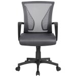 Yaheetech - chaise bureau avec si�ge dossier en maille respirante hauteur r�glable fauteuil d'ordinateur ...