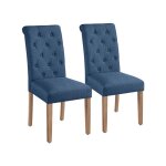 Chaise lot 2 chaises de salle  manger avec chne tissu chaise de salon mobilier pour maison bureau cuisine ...