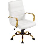 Yaheetech - fauteuil de bureau similicuir chaise de bureau erconomique hauteur rglable inclinable avec ...