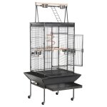 Yaheetech - grande cage oiseaux perroquet métal 4 roulettes mobiles zone jeu supérieur perruche mandarin ... Yaheetech - grande cage oiseaux perroquet métal 4 roulettes mobiles zone jeu supérieur perruche mandarin ...