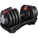 Halt�res musculation, halt�res r�glables, 1, 5kg - 18kg, 12 en 1, avec base de rangement, 18 plaques ...