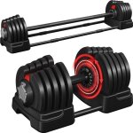 Yaheetech - halt�res musculation r�glables 2 en 1 / 3 en 1, 18 kg / 24 kg / 40 kg, ensemble d'halt�res, ...