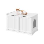 Yaheetech - meuble litiere pour chat maison de toilette chat en bois 95 × 53, 5 × 57, 5 cm 1 panneau ... Yaheetech - meuble litiere pour chat maison de toilette chat en bois 95 × 53, 5 × 57, 5 cm 1 panneau ...