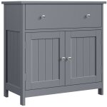 Yaheetech meuble sous lavabo salle de bain, armoire de rangement sous vasque, avec 1 tiroir et 2 portes, ...
