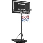 Yaheetech - panier de basket r�glable en hauteur, avec roulettes, base de lestage panneau et arri�re ...