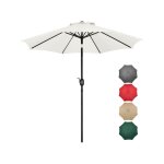 Yaheetech parasol de jardin ext�rieur parasol inclinable ?270cm avec cadre en m�tal protection solaire ...
